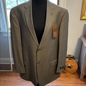 BCBG Attitude Grey Pinstripe Avalon Worsted Wool Suit